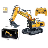 RC Excavator Dumper Car 2.4G Remote Control Engineering Vehicle Crawler Truck Bulldozer Toys for Boys Kids Christmas Gifts