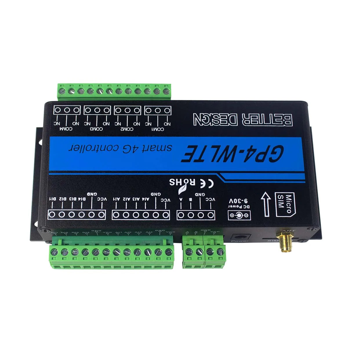 4G LTE Controller For Automation Applications With 4 Channels Of 4-20mA Analog Detection 10A Relay Output APP Web Control