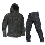 Mege Brand Camouflage Tactical Military Uniform Outdoor Winter Working Clothing Fleece Warm Jacket and Pants Windproof