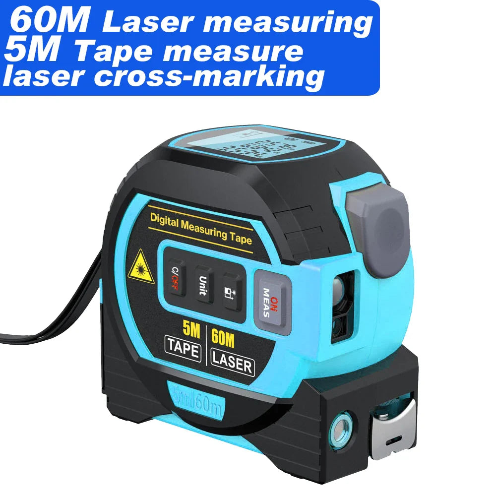 Laser Distance Meter Measuring Laser Tape Measure Digital Laser Rangefinder Digital Electronic Roulette Stainless 5m Tape Ruler