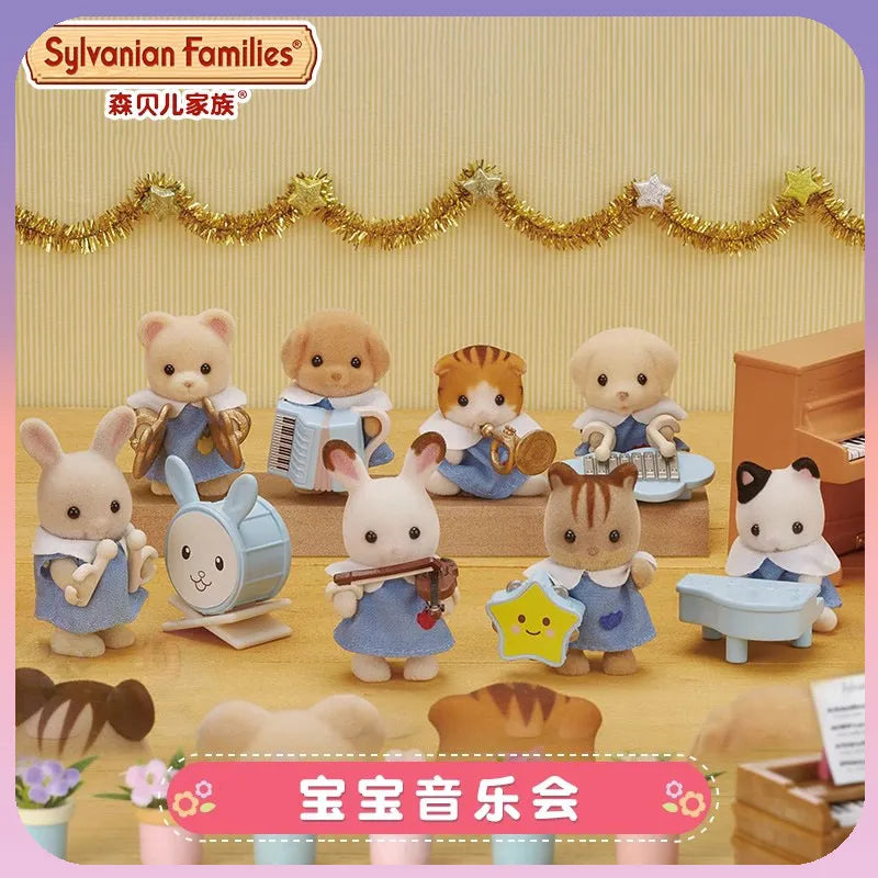 4cm Sylvanian Families Baby Band Series Mini Figure Random Blind Box Mystery Box Surprise 5325 5382 5699 5465 Pvc Kids Toys