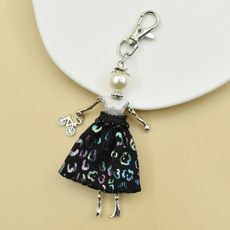 YLWHJJ brand Doll Handmade Cute charm keychain for Women Car Pendant Girls fashion Jewelry Bag key chains Accessories key ring