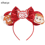 10Pcs/Lot New Colors Mouse Ears Headband Women Festival Party Cosplay Hairband Girls Gift Kids DIY Hair Accessories Wholesale