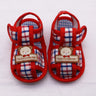 Baby Sandals Toddler Boy Girl Bear Pattern Hollow Sandals Cotton Infant Soft Sole Shoes First Walker Anti-slip Shoes