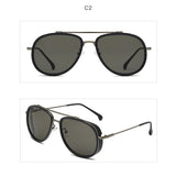 Retro Aviator Sunglasses Men Metal Frame Sunglasses Men Retro Sunglasses Men Big Frame Cycling Sun Glasses Equipment