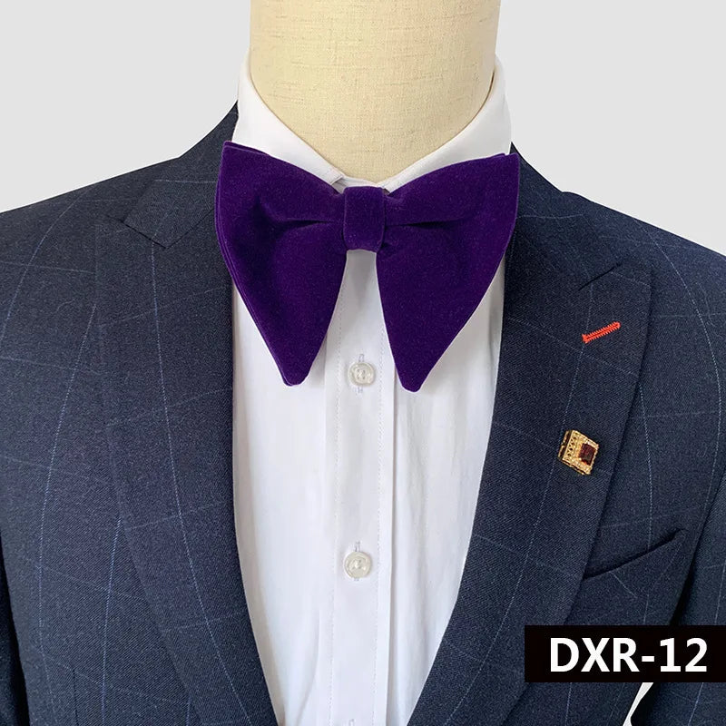 Good Quality Velvet Bow Tie For Men Gentleman Dinner Bow Fashion Bowtie Tuxedo Beautiful Bowtie Noeud Papillon Homme