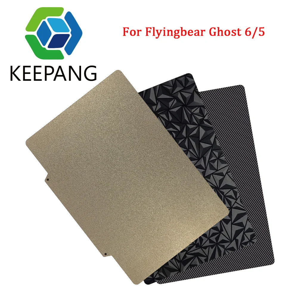 For Flyingbear Ghost 6/5 Hotbed 230x257 Double Sides PEI+PEO Bulid Plate Magnetic Base PET Coated Spring Steel Sheet 3D Printer