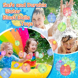 Water Balloon Toy Reusable Silicone Water Ball Refillable Bear Water Balloon Fun Outdoor Summer Activity for Kids Families