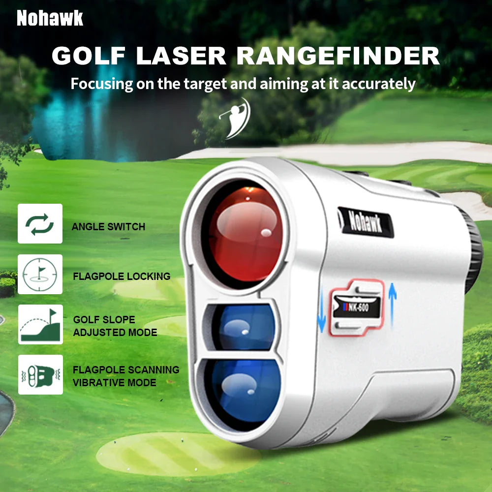 Nohawk Multifunctional Mini Golf Laser Range Finder For Hunting with Slope Compensation Rangefinder Construction Monocular