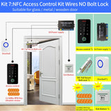 Asia Teco Outdoor IP67 Waterproof RFID 13.56MHz Biometrics Fingerprint Access Control Kits Electronic Door Opener + WIFI Gateway