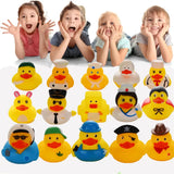 1pcs Rubber Ducks Baby Bath Toys Kids Shower Bath Toy Float Squeaky Sound Duck Funny Swimming Water Play Game Gift For Children