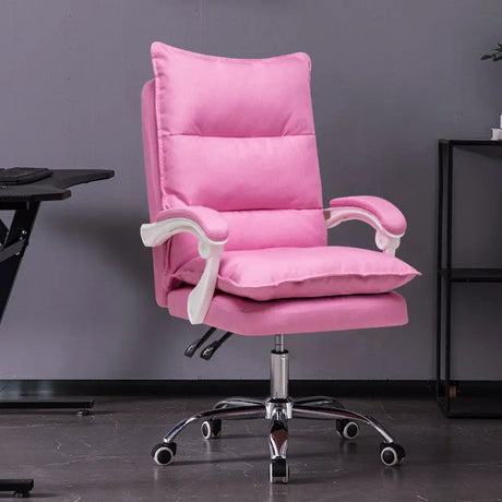 Gaming Chair Comfortable Soft Sofa Chair Bedroom Gamer Live Computer Chair Student Leather Office Chair Pink Ergonomic Chair