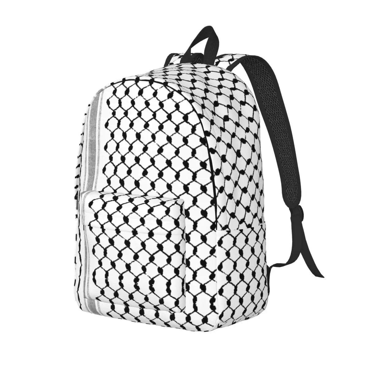 Palestinian Hatta Folk Teenage Backpack Outdoor High School Business Palestine Arabic Keffiyeh Daypack for Men Women Canvas Bags