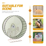 Wheel Hamster Silent Exercise Chinchilla Inch Quiet Running Rat Hedgehog Animal Wheels Saucer Toy Cage Exercising Gerbil Animals