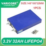 1-4pcs 3.2V 32Ah LiFePO4 battery pack phosphate 3C 5C discharge 32000mAh 12.8v Motorcycle Car motor batteries modification Stud