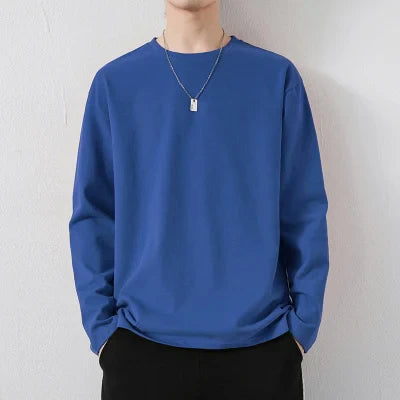 2022 Spring Summer Men Basic Solid Color T-Shirts Mens  Slim Fit Soft Tops Tees Male Oversized Plain TShirts M-5XL