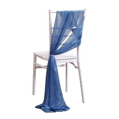 10/50PCS Chiffon Chair Sashes Wedding Chair Decoration 17x250cm For Wedding Aisle Decorations Party Banquet Event Baby Shower