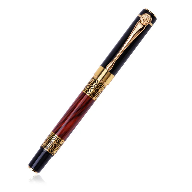 1 Piece Metal Chinese Style Creative Imitation Wood Grain Fountain Pen Stationery