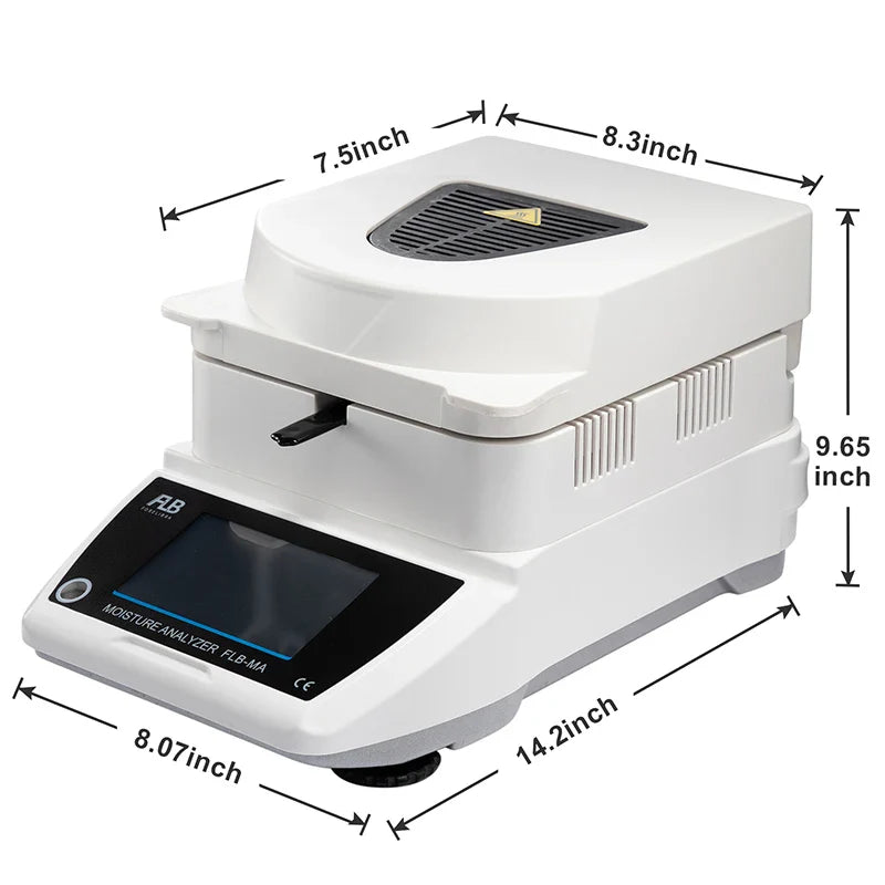 Moisture Analyzer Balance Meter 0.001g Readability Touch Screen Laboratory Balance 110gx0.001grams 110V or 220V