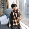 Children's Scarf family look Matching outfits Mother Kids Warm Neck Wear Thick Plaid Boys Girls Autumn fleece Shawl