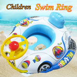 Inflatable Baby Toys Swim Ring Floating Seat Outdoor Swimming Pool Sun Shade Toddler Swim Circle Beach Water Toys for Children