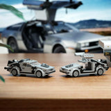 BuildMoc Back to the Future Super Car Building Blocks High-Tech Time Machine Famous Vehicle Series Bricks Toy For Children Gifts