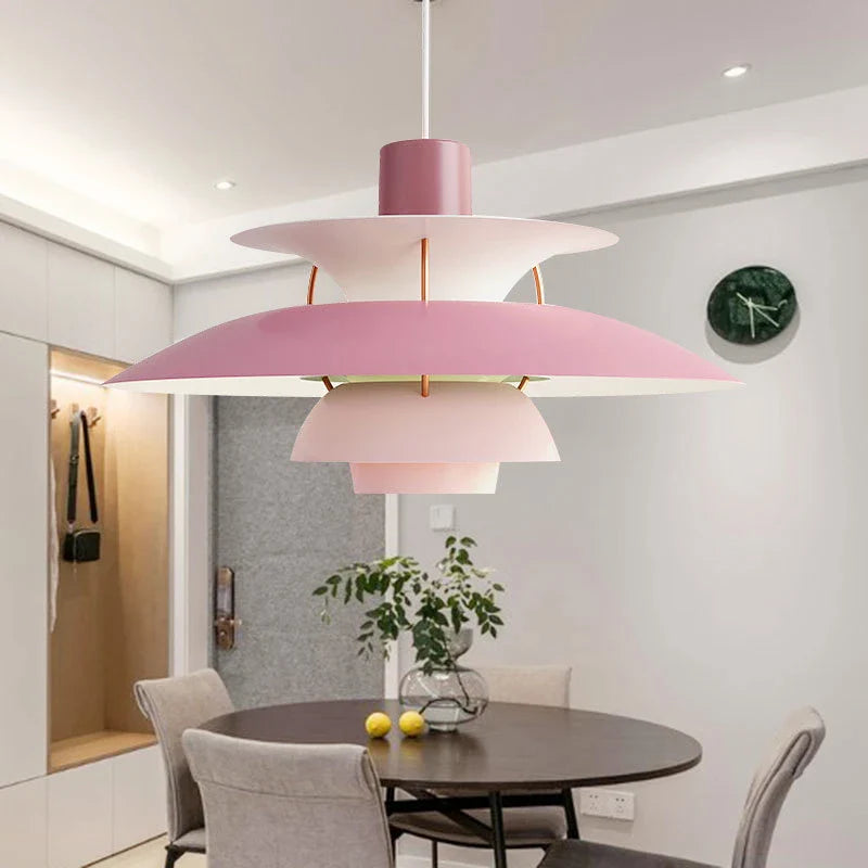 Danish Design Pendant Light High Quality Umbrella Led Hanging Lamp Live Room Loui Lustre Kitchen Paulsen UFO 50 Color Droplight