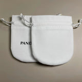 new20/50/100pcs lot Flannel Bag Pouch For Bead Charm Bracelet Women Original Fit Jewelry Gift White Bags Outer Packaging PanDora