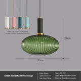 Nordic Retro restaurant colorfull Glass pendant lights Creative living room Lamp Simple bedside lamp LED E27 light