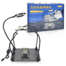 Welding Soldering Magnifier with PCB Holder Flexible Metal Arms Helping Hands for Welding  Station Desktop Magnifying Tool