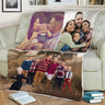 Custom Flannel Throw Blanket Personalized Photo Fleece Blankets Sofa Christmas Gift Customized DIY Print on Demand Dropshipping