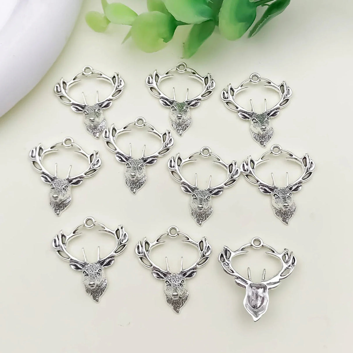 10/20Pcs Alloy Retro Silvery Animal Shape Charms Horse Owl European and American Style Creative Pendants For Bracelet Necklace