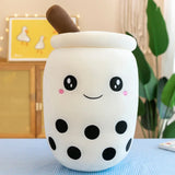 22-70cm Giant Size Bubble Tea Plushies Squishy Milk Tea Boba Pillow Peluche Ice Cream Fruits Juice Drink Bottle Prop Decor Gift