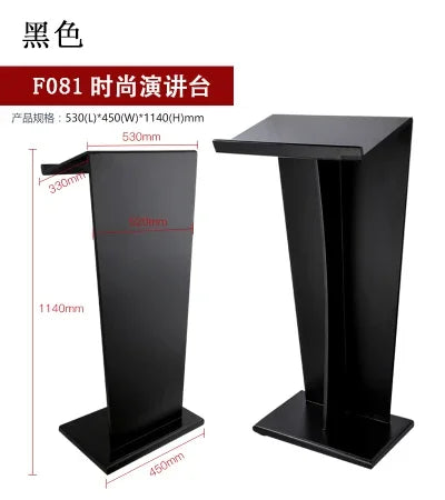 Simple Modern Class Furniture Church Lectern Speech Table Reception Desks Solid Wood Front Desk Cashier Desk Hotel Podium Tables