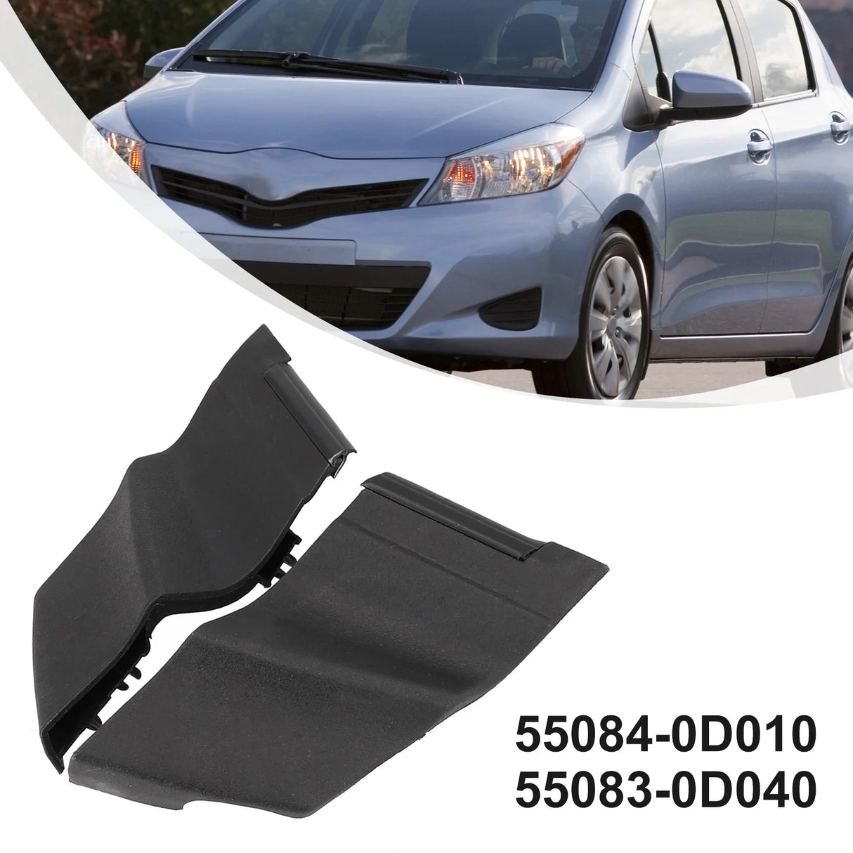 Brand New Windshield Cover Windshield Cover For Toyota For Yaris 4-Door 2006-2010 Plastic Cowl Cover Trim For Toyota