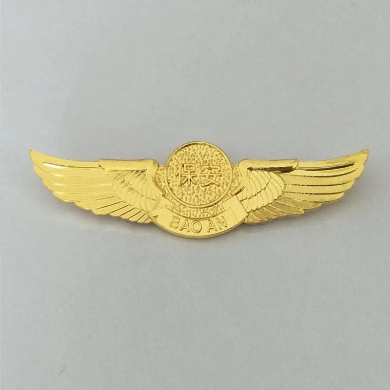 Classic Men Brooches Vintage WWII USAF Wings Military Command Pilot Metal Wings Metal Badge Pin Army Fans Nostalgic souvenirs