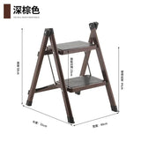 Fashion Home High Stools Kitchen Multifunctional Ladder Chair Anti-skid Pedal Folding Ladder Safety Load-bearing 2 Step Ladder