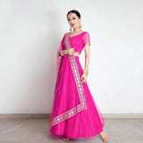 Traditional Indian Clothing Pakistani Sari Women's Elegant Dress Party Cosplay Dance Dress Stage Dress