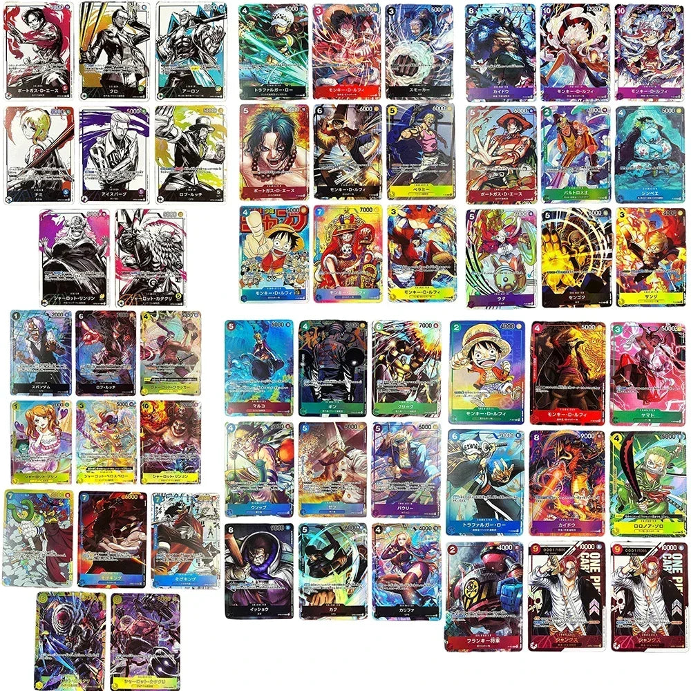 54pcs/set One Piece TCG OPCG OP03 Card Game Usopp Luffy Ace Nami Zoro Sanji Japanese Version Replica Game Anime Collection Cards