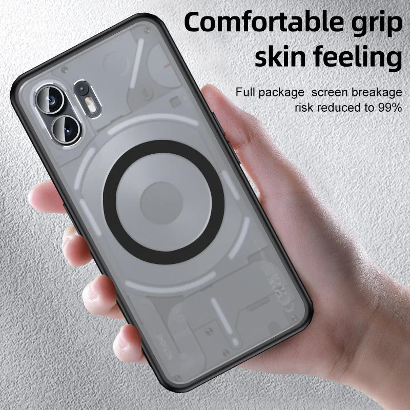 For Nothing Phone 2 1 Case Airbags Shockproof Magnetic Wireless Charging Case Shell for Nothing Phone2 Phone1 Protection Cover