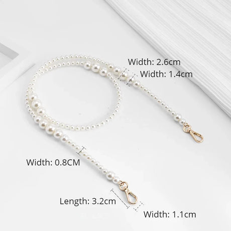 Pearl Chain Accessories Small Fragrant Wind Bag Messenger Shoulder Strap Diy Transformation Replacement Bag Chain Single Buy