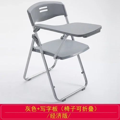 Training chair with table board Conference training room table chair integrated stool Foldable chair Office writing board