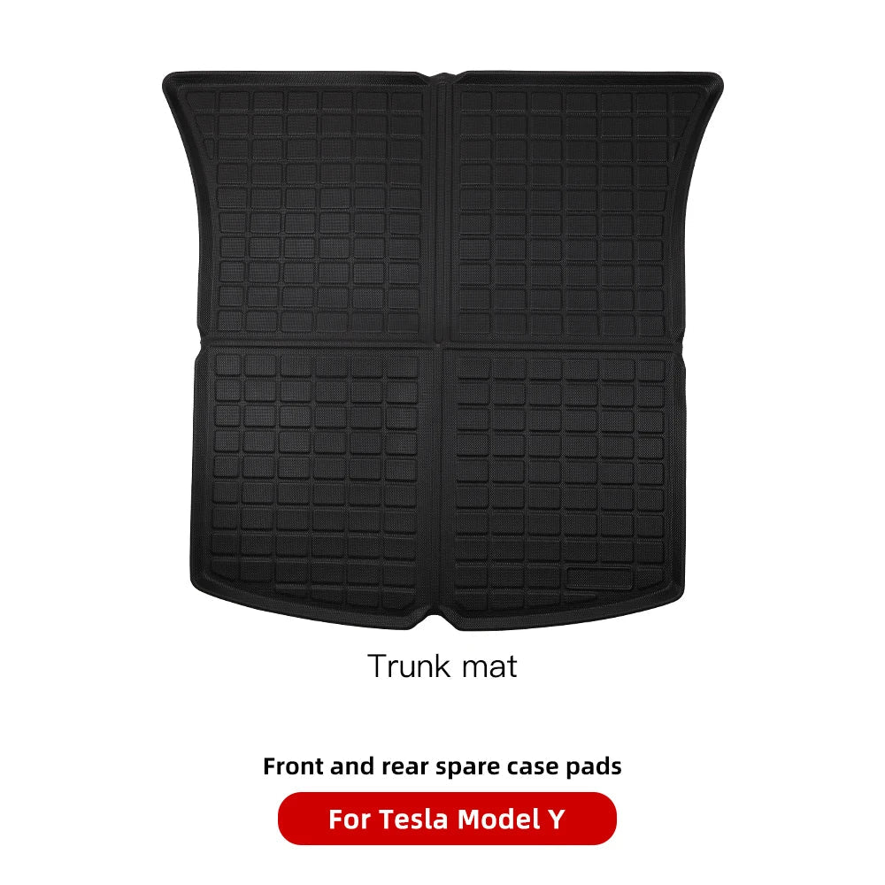 YZ For Tesla Model3 Foot Mats For TESLA Car ModelY 2021-2023 3D Foot Pad Waterproof Easy to Clean Floor Mat Interior Accessories