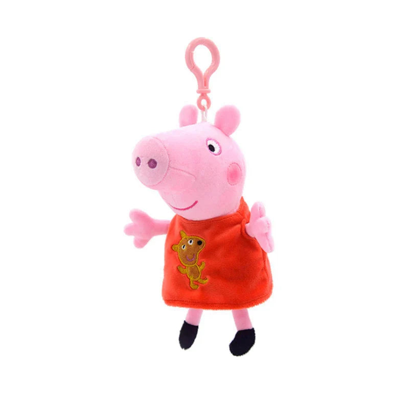 4Pcs/Set Peppa Pig Set Plush Toys George Pig Family Plush Doll Holiday Party Decoration Children's Toys Christmas Gifts