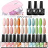 Mtssii  13/16Pcs Gel Nail Polish Set With 36W UV Lamp Dryer Manicure Kit Semi Permanent Soak Off Base Top Coat Nail Art UV Gel