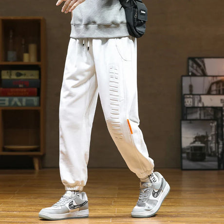 2022 New Men's Sweatpants Baggy Joggers Fashion Letter Hip Hop Streetwear Harem Pant Men Casual Cotton Loose Trousers 8XL