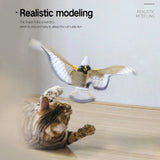 Simulation Bird Interactive Cat Toy Electric Hanging Eagle Parrot Toy For Cat Flying Bird Funny Cat Scratch Rope Cat Accessories