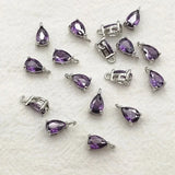 New Arrival! 8x5mm 100pcs Crystal Micro inlay Drop Charm For Handmade Necklace Earring DIY Parts Jewelry Findings & Components