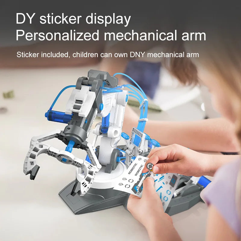 DIY Assembled Robot Arm Kids Toy Science Experiment Technology Games Model Kit STEM Educational Toys Children Gift Novelty Toy