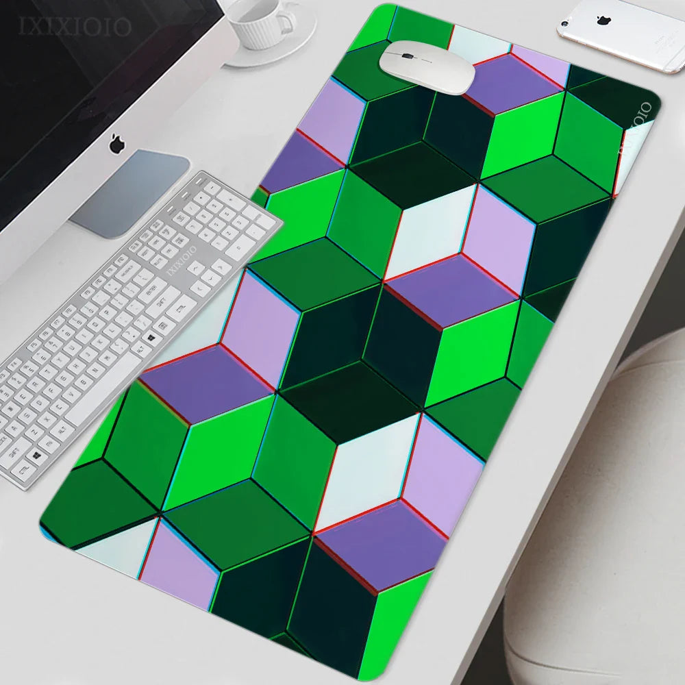 Mouse Pad Gamer Geometric Aesthetics XL HD Mousepad XXL Mechanical Keyboard Pad Soft Office Non-Slip Office Accessories Mice Pad